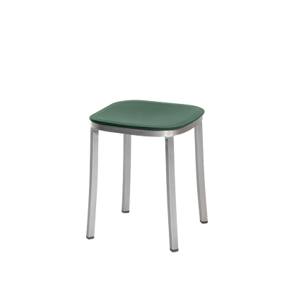 1 Inch small stool, recycled plastic seat by Jasper Morrison - Hand brushed