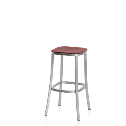 1 Inch stool, recycled plastic seat by Jasper Morrison - Hand brushed