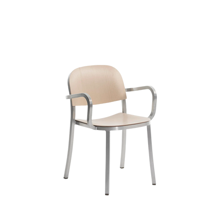 1 Inch Armchair, wood seat - Hand Brushed