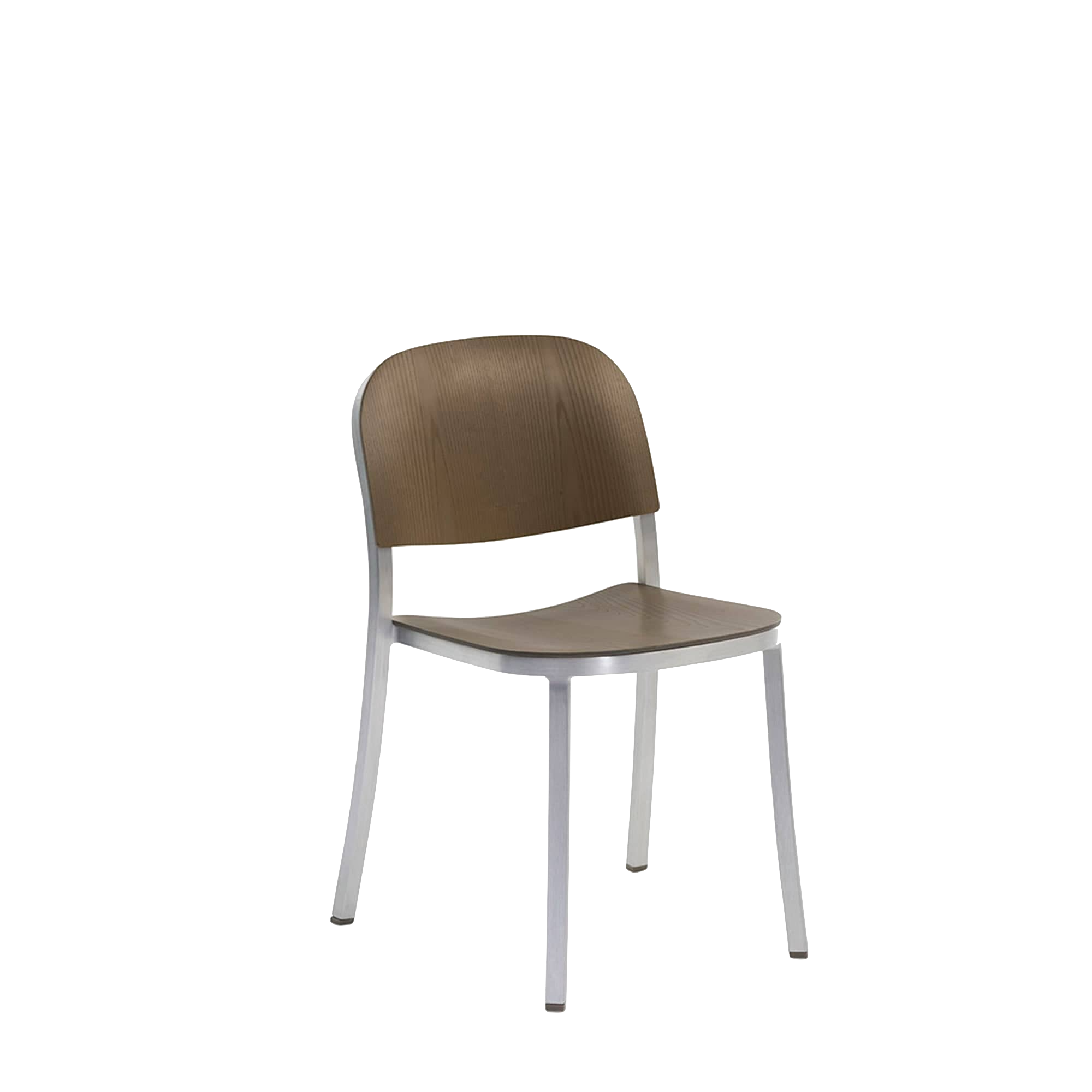 1 Inch Side Chair, wood seat by Jasper Morrison - Hand Brushed