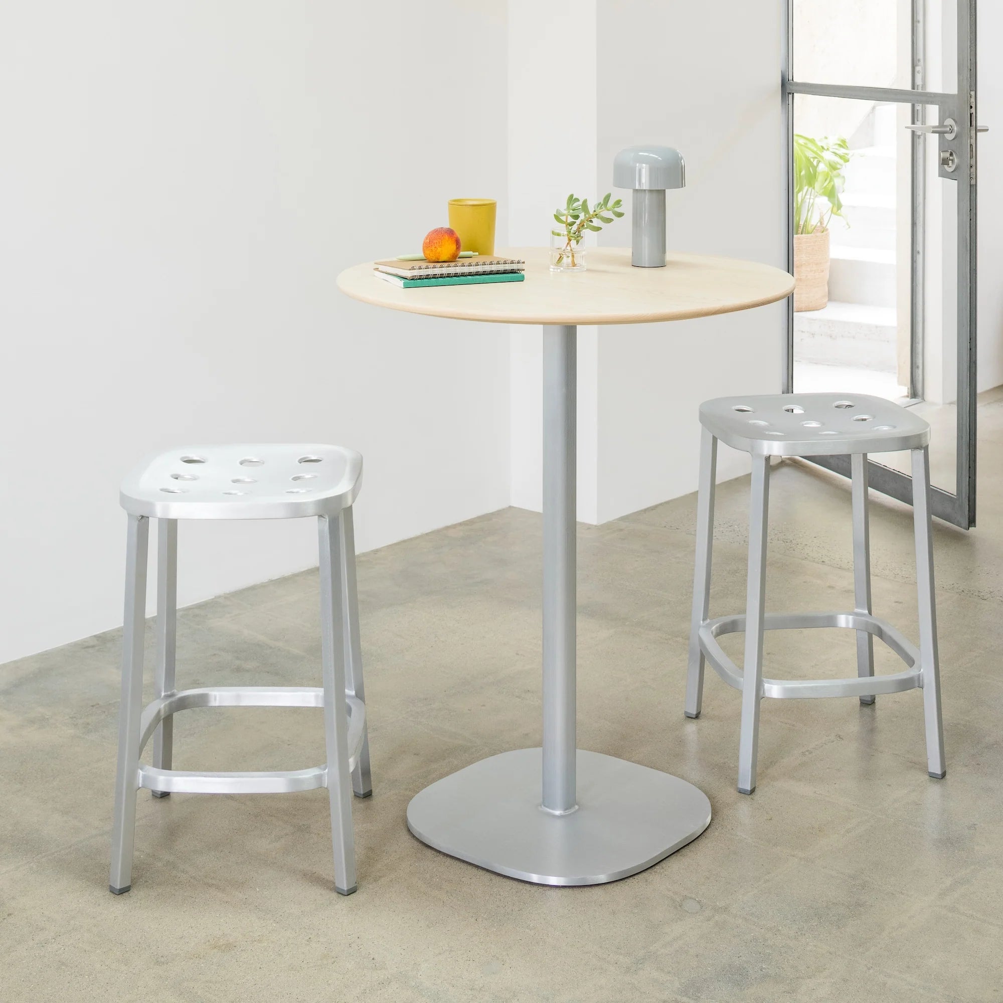 1 Inch All Aluminum Barstool by Jasper Morrison