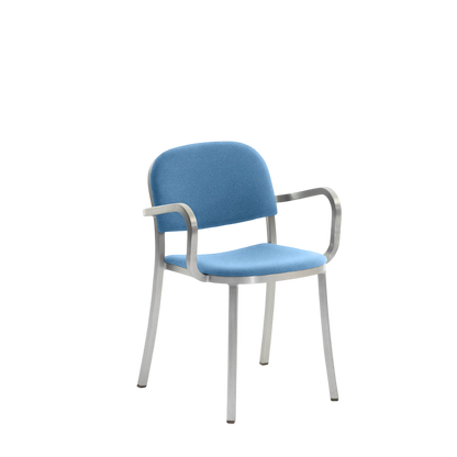 1 Inch Armchair, upholstered seat - Hand Brushed