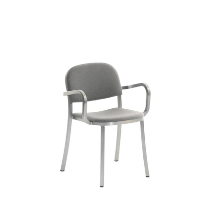 1 Inch Armchair, upholstered seat - Hand Brushed