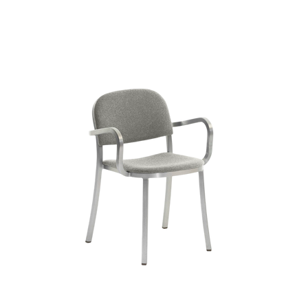1 Inch Armchair, upholstered seat - Hand Brushed