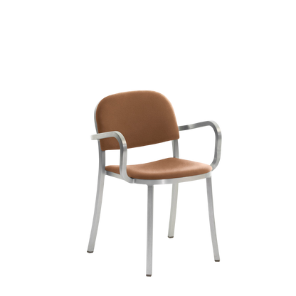 1 Inch Armchair, upholstered seat - Hand Brushed