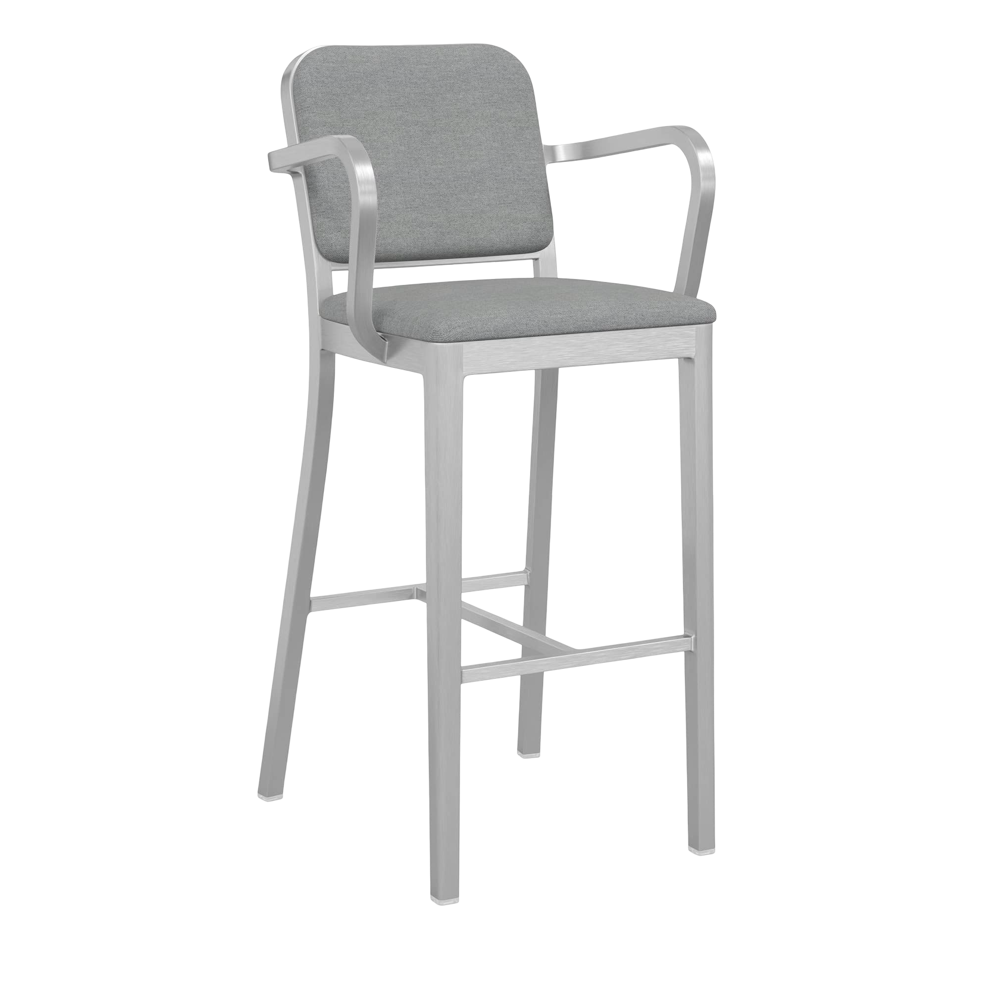 Navy® Officer Stool with arms - Hand Brushed