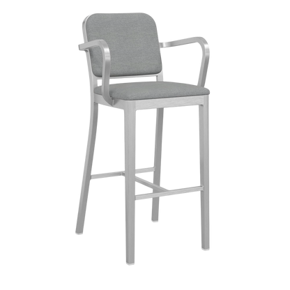 Navy® Officer Stool with arms - Hand Brushed