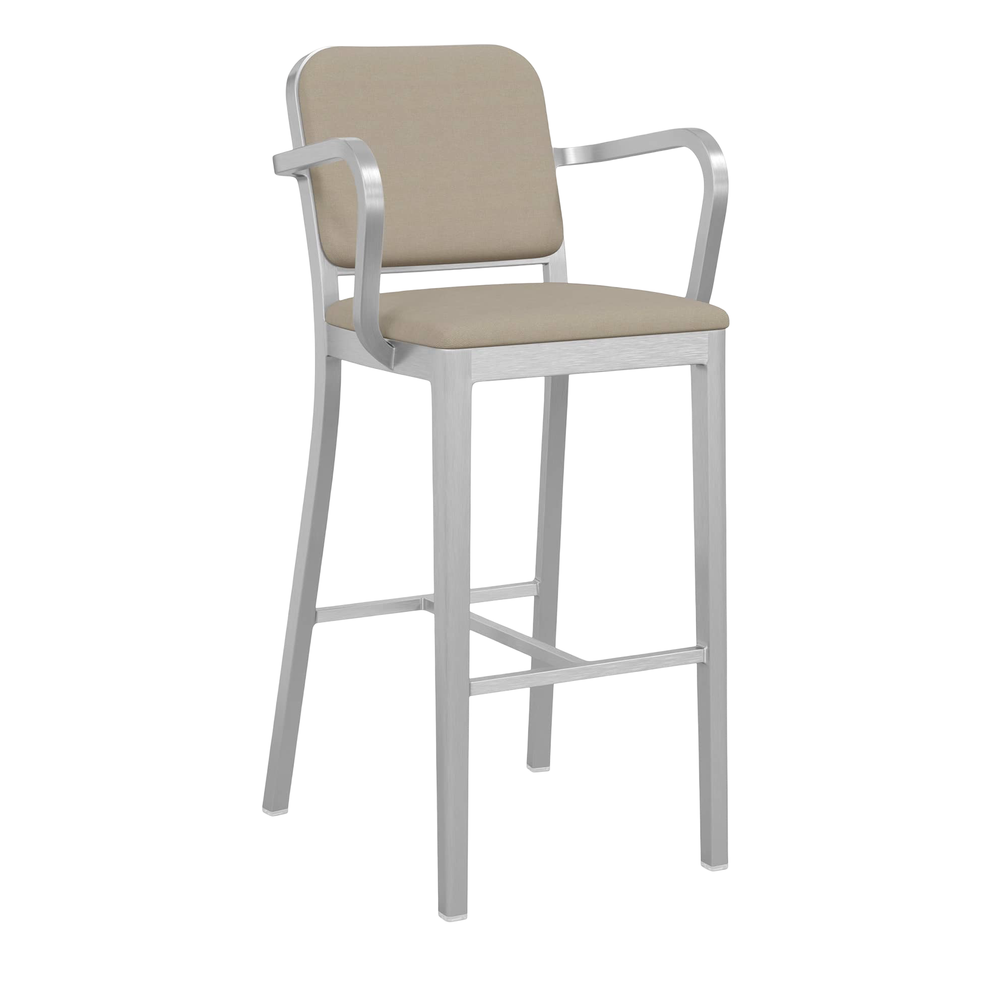 Navy® Officer Stool with arms - Hand Brushed