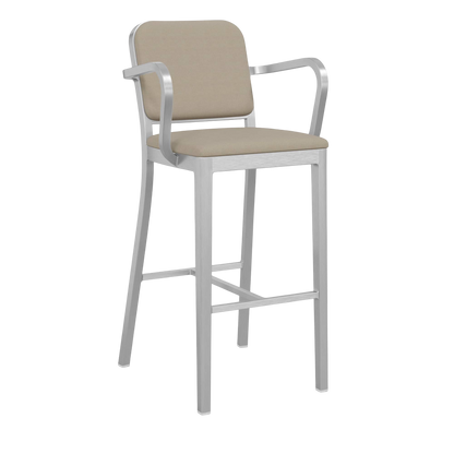 Navy® Officer Stool with arms - Hand Brushed