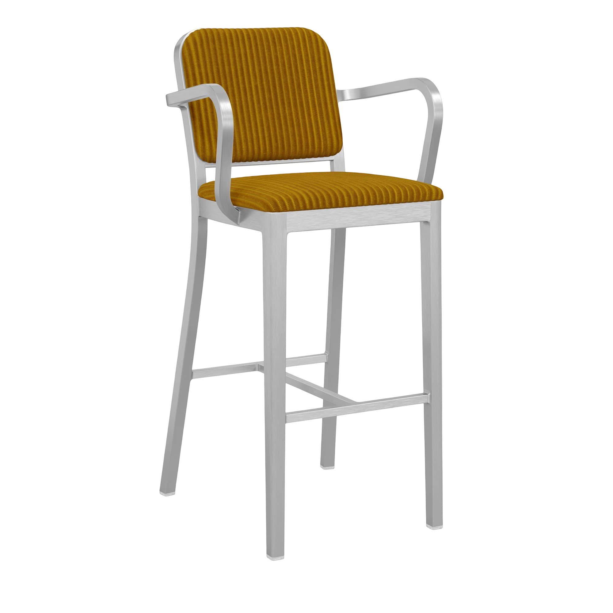 Navy® Officer Stool with arms - Hand Brushed