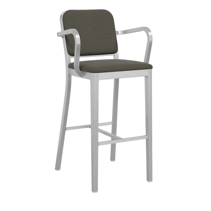 Navy® Officer Stool with arms - Hand Brushed
