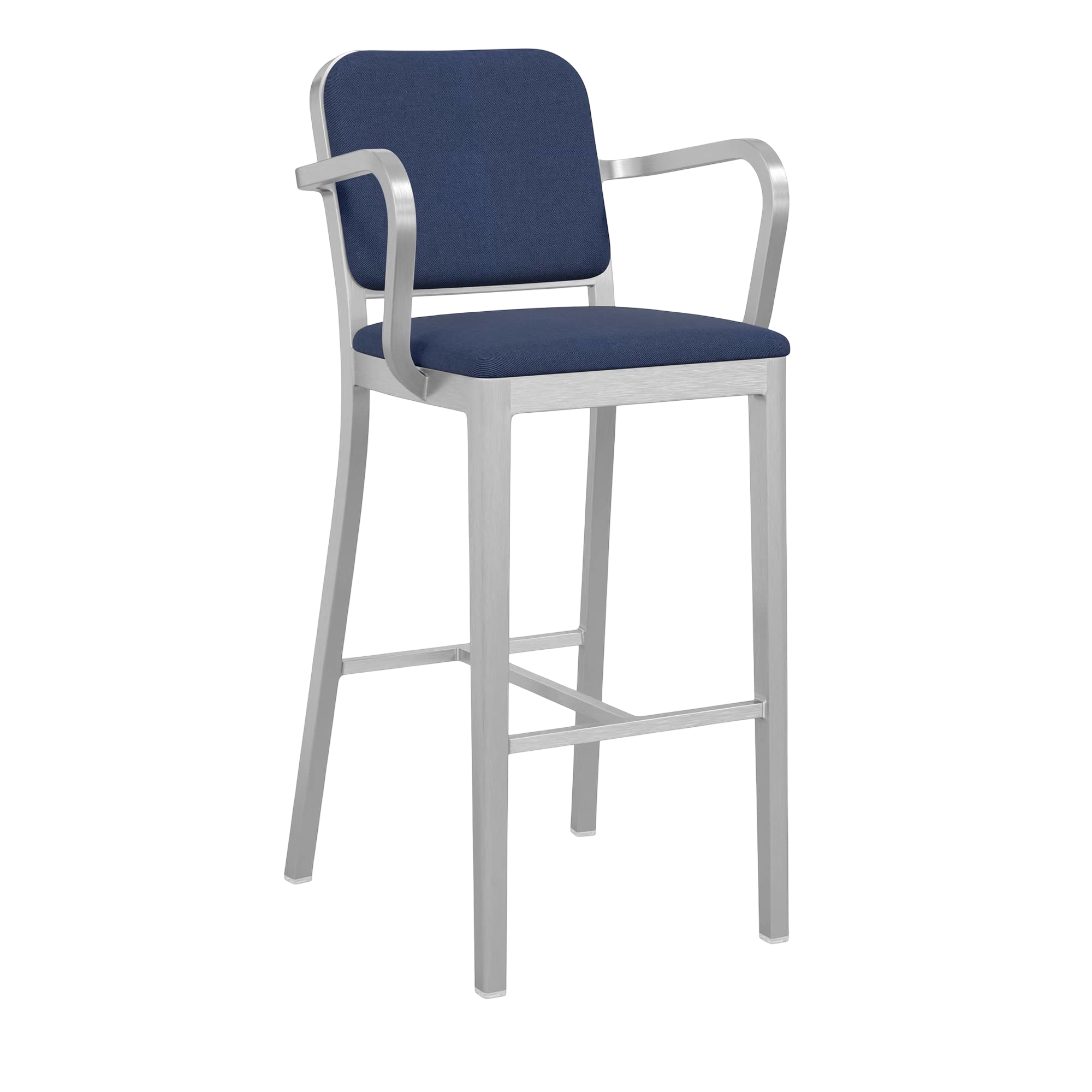 Navy® Officer Stool with arms - Hand Brushed