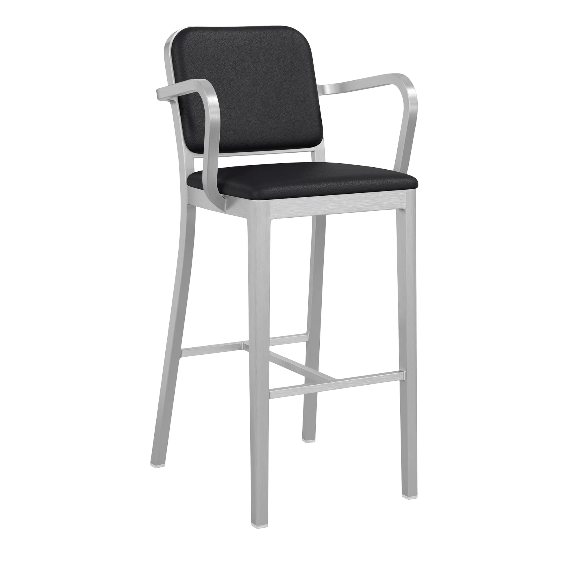 Navy® Officer Stool with arms - Hand Brushed