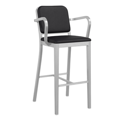 Navy® Officer Stool with arms - Hand Brushed