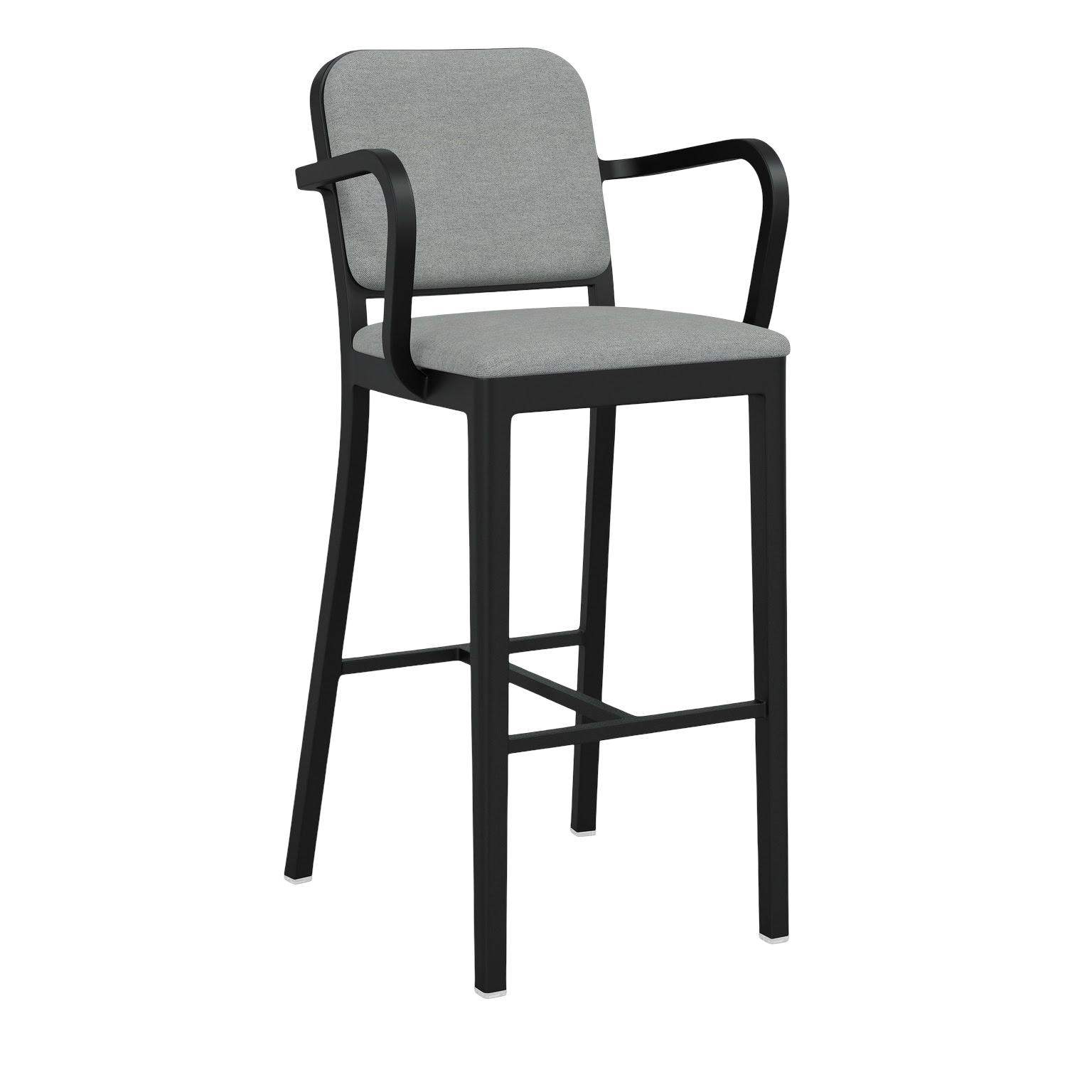 Navy® Officer Stool with arms - Black powder-coated