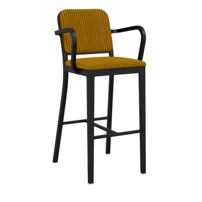 Navy® Officer Stool with arms - Black powder-coated