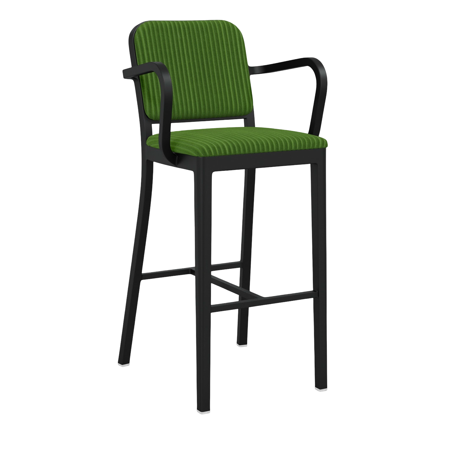 Navy® Officer Stool with arms - Black powder-coated