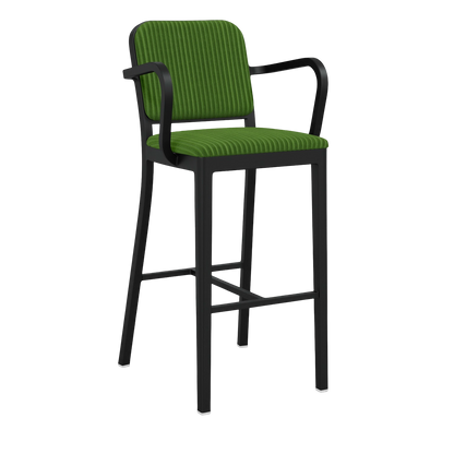 Navy® Officer Stool with arms - Black powder-coated