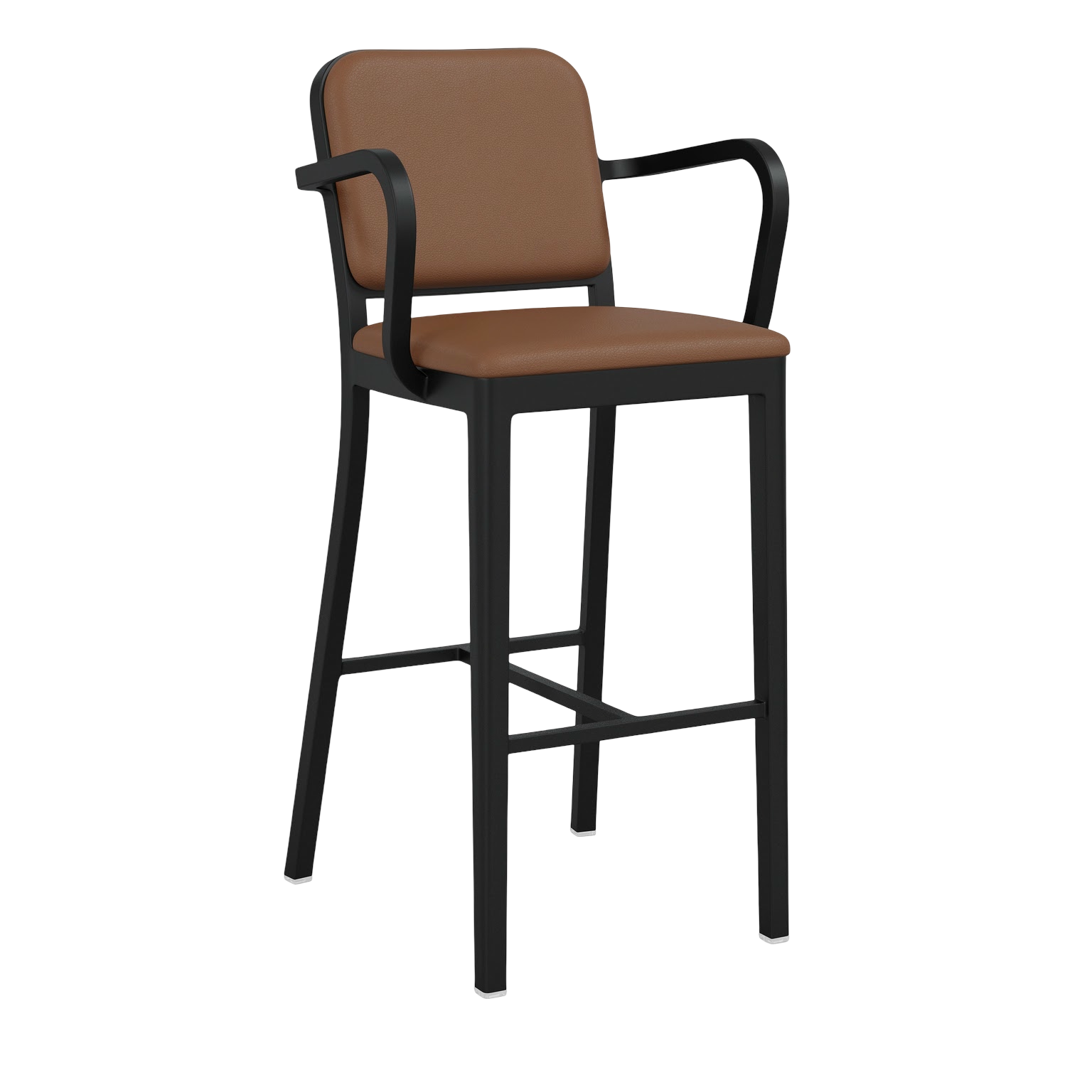 Navy® Officer Stool with arms - Black powder-coated