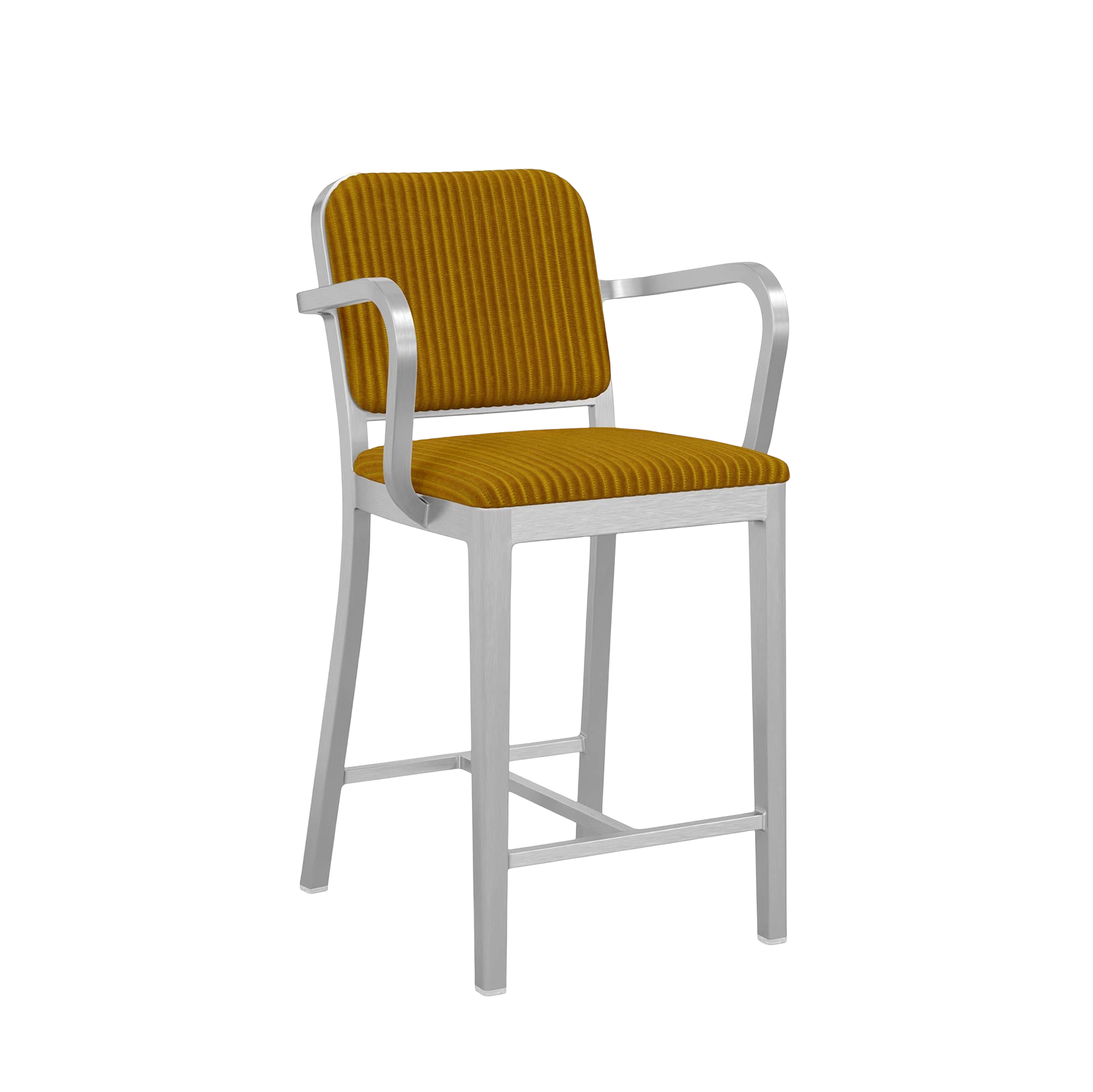 Navy® Officer Stool with arms - Hand Brushed