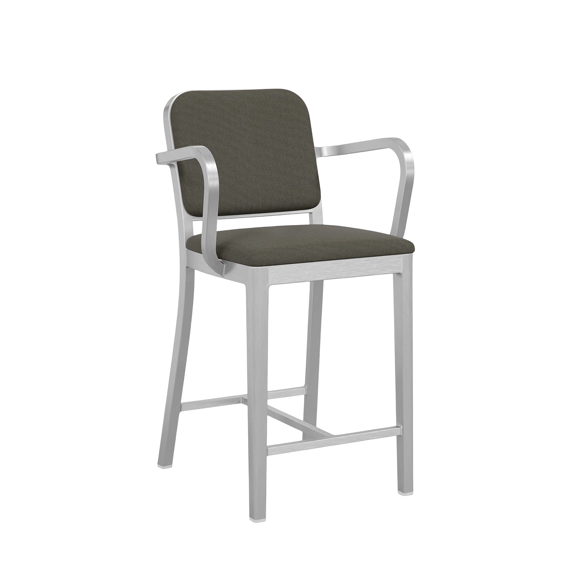 Navy® Officer Stool with arms - Hand Brushed