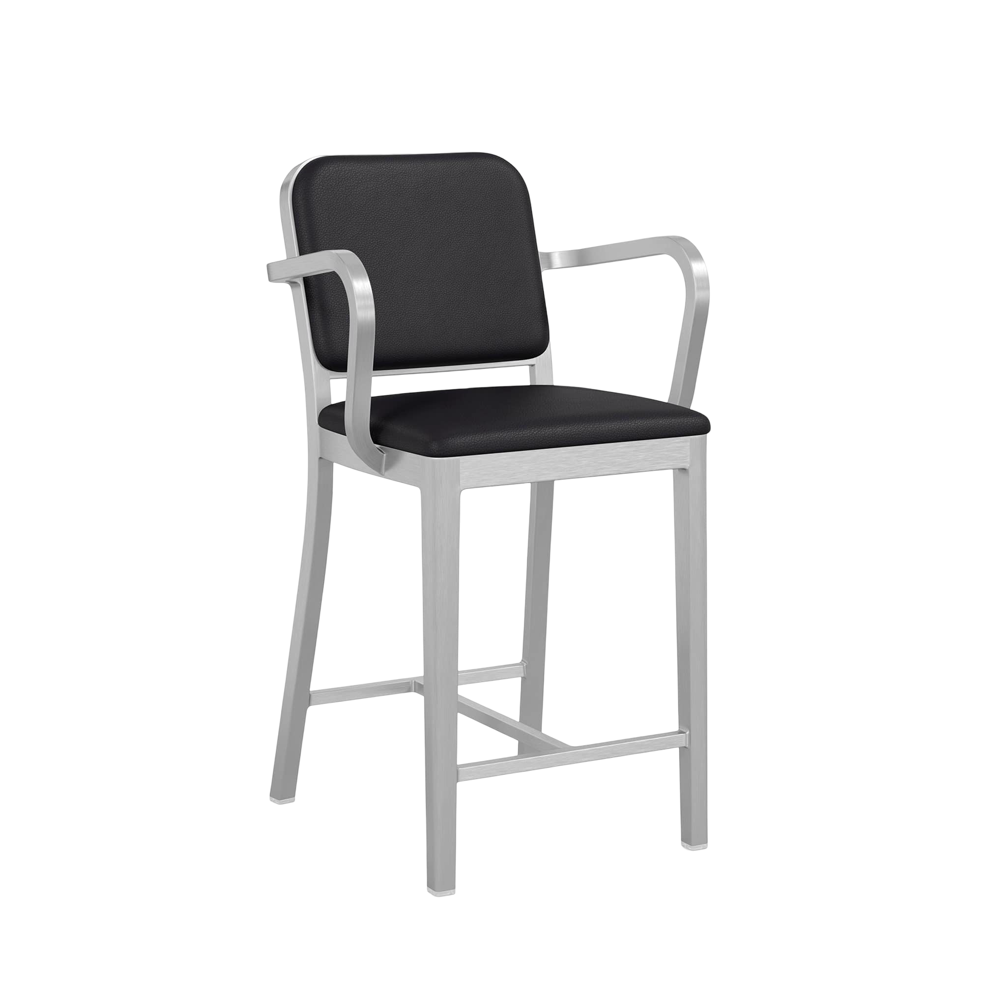 Navy® Officer Stool with arms - Hand Brushed