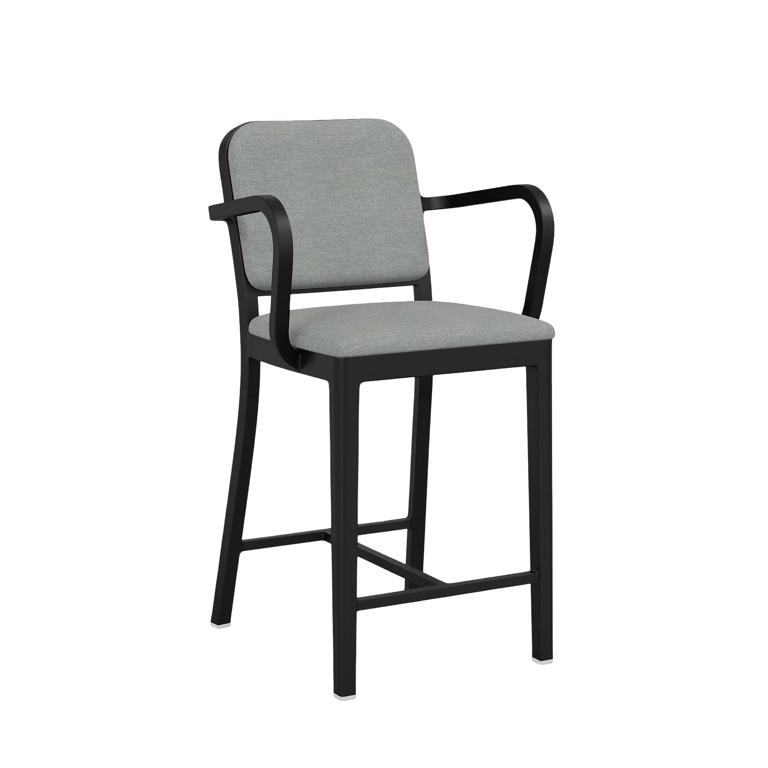 Navy® Officer Stool with arms - Black powder-coated