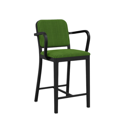 Navy® Officer Stool with arms - Black powder-coated