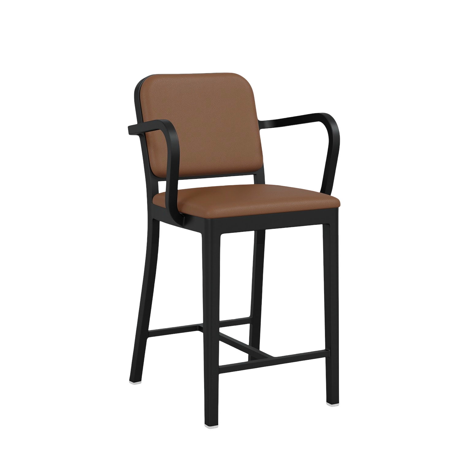 Navy® Officer Stool with arms - Black powder-coated