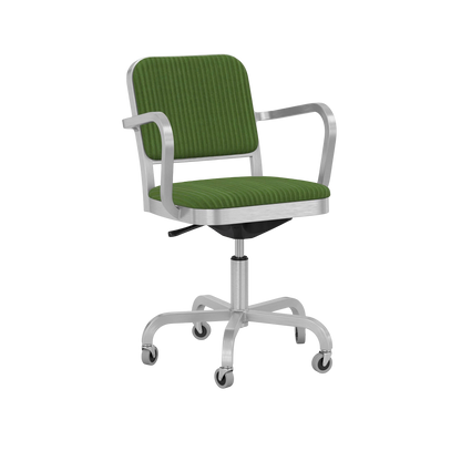 Navy® Officer Swivel Armchair - Hand brushed