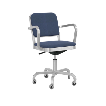 Navy® Officer Swivel Armchair - Hand brushed