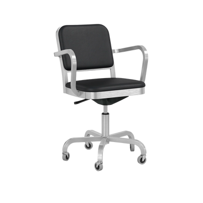Navy® Officer Swivel Armchair - Hand brushed
