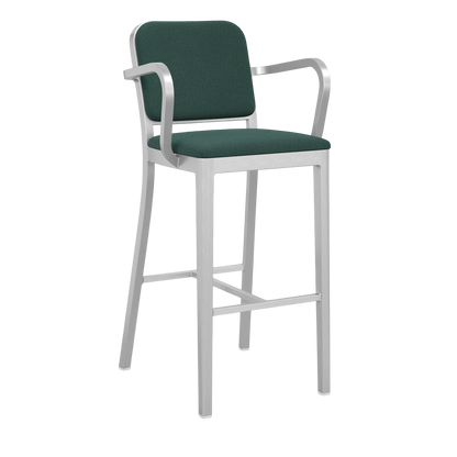 Navy® Officer Stool with arms - Hand Brushed