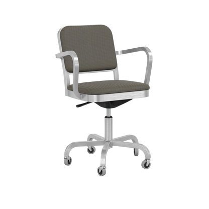 Navy® Officer Swivel Armchair - Hand brushed