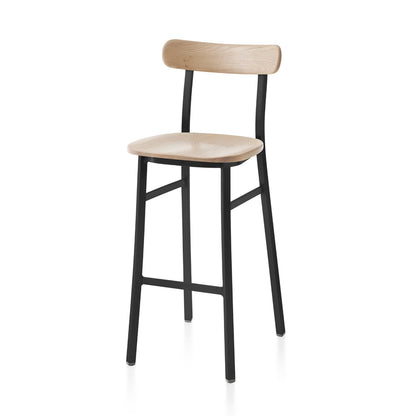 Utility Stool by Jasper Morrison - Black powder-coated