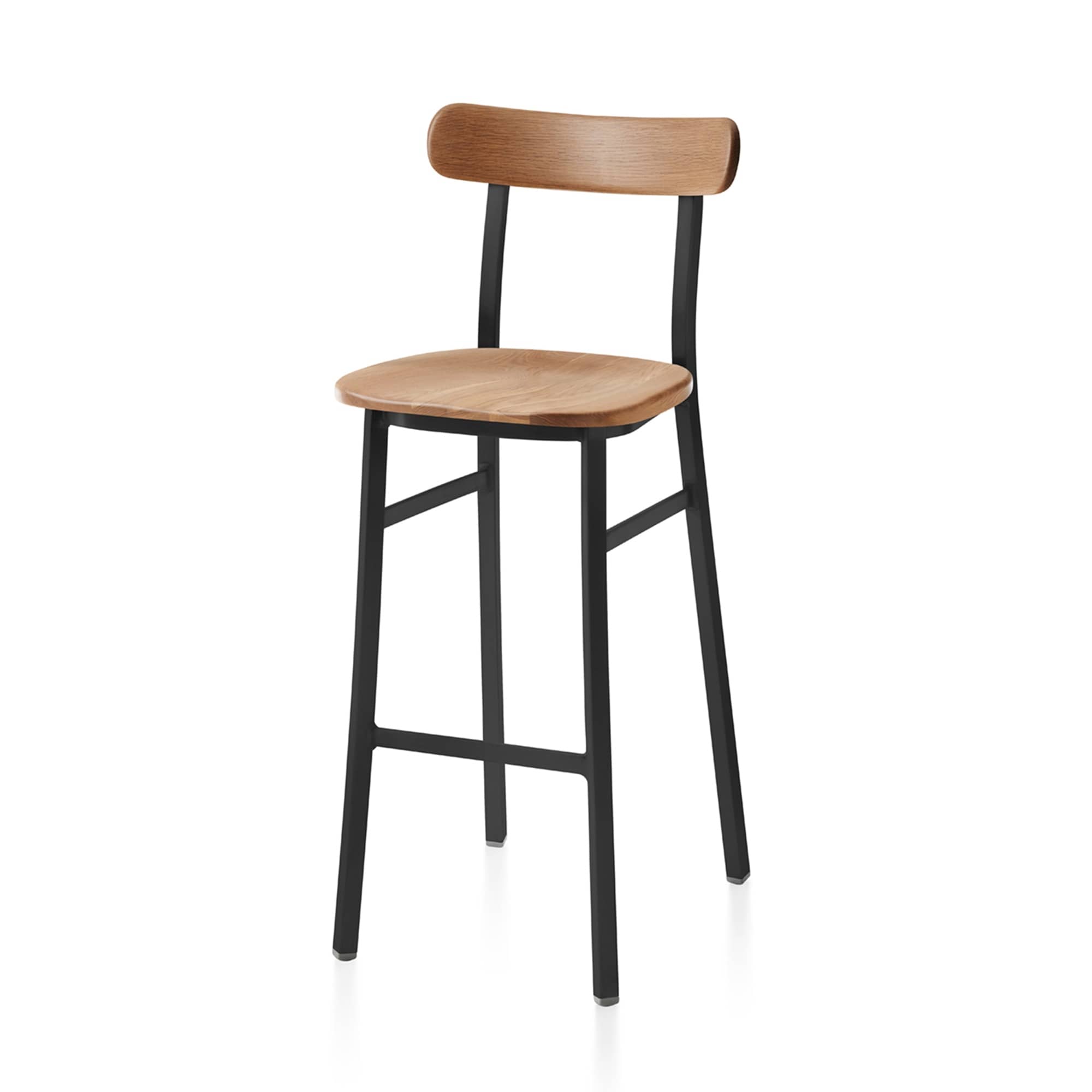 Utility Stool by Jasper Morrison - Black powder-coated