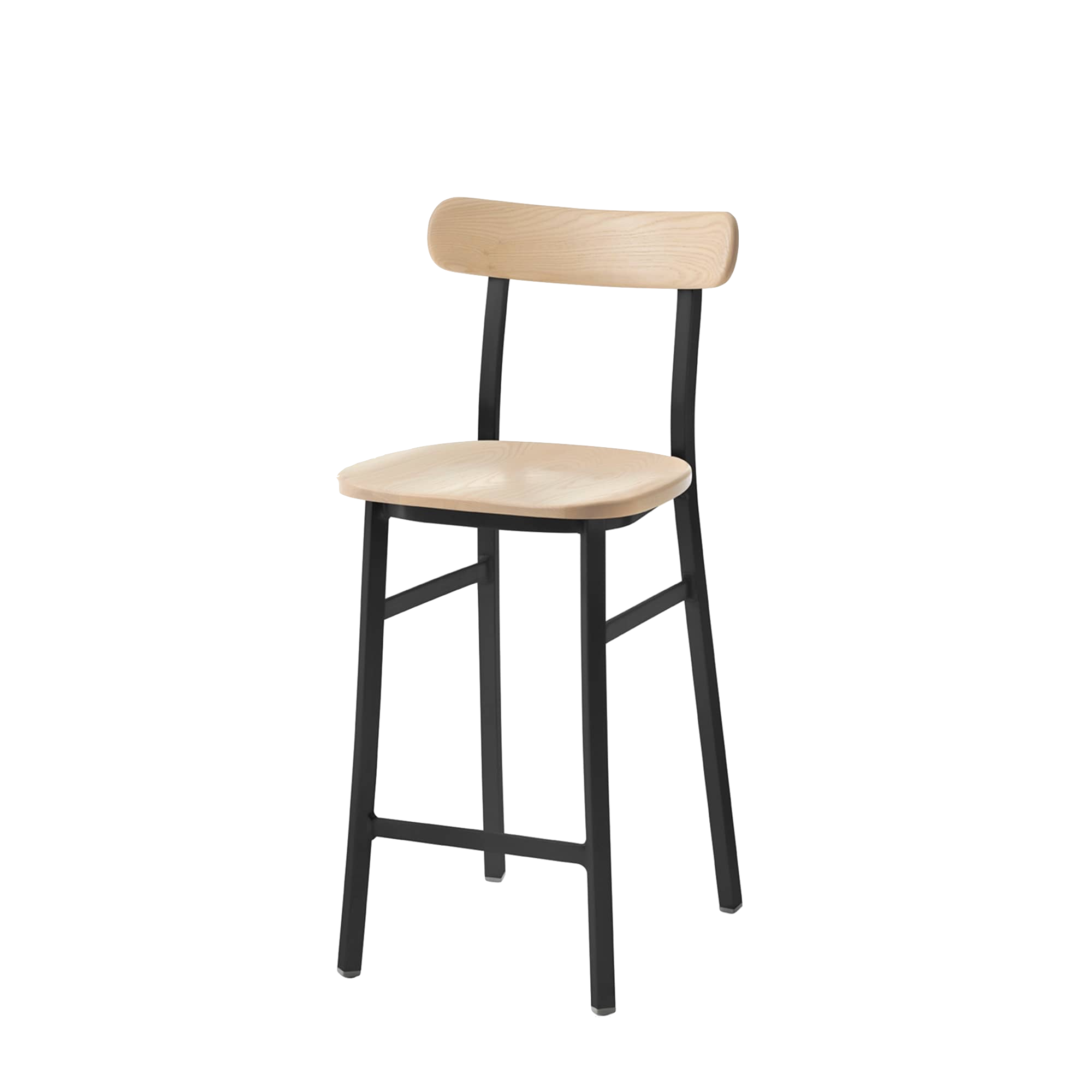 Utility Stool by Jasper Morrison - Black powder-coated