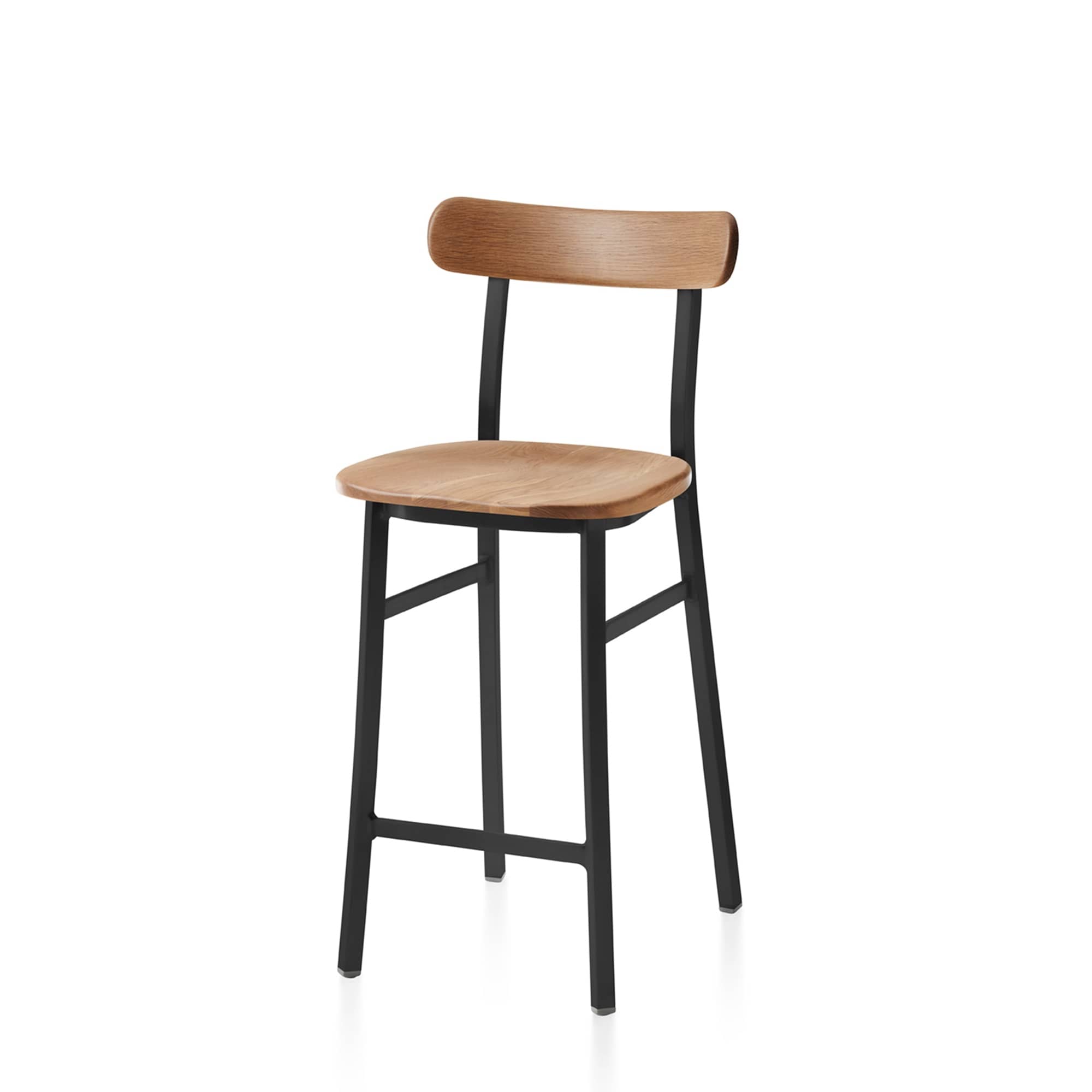 Utility Stool by Jasper Morrison - Black powder-coated