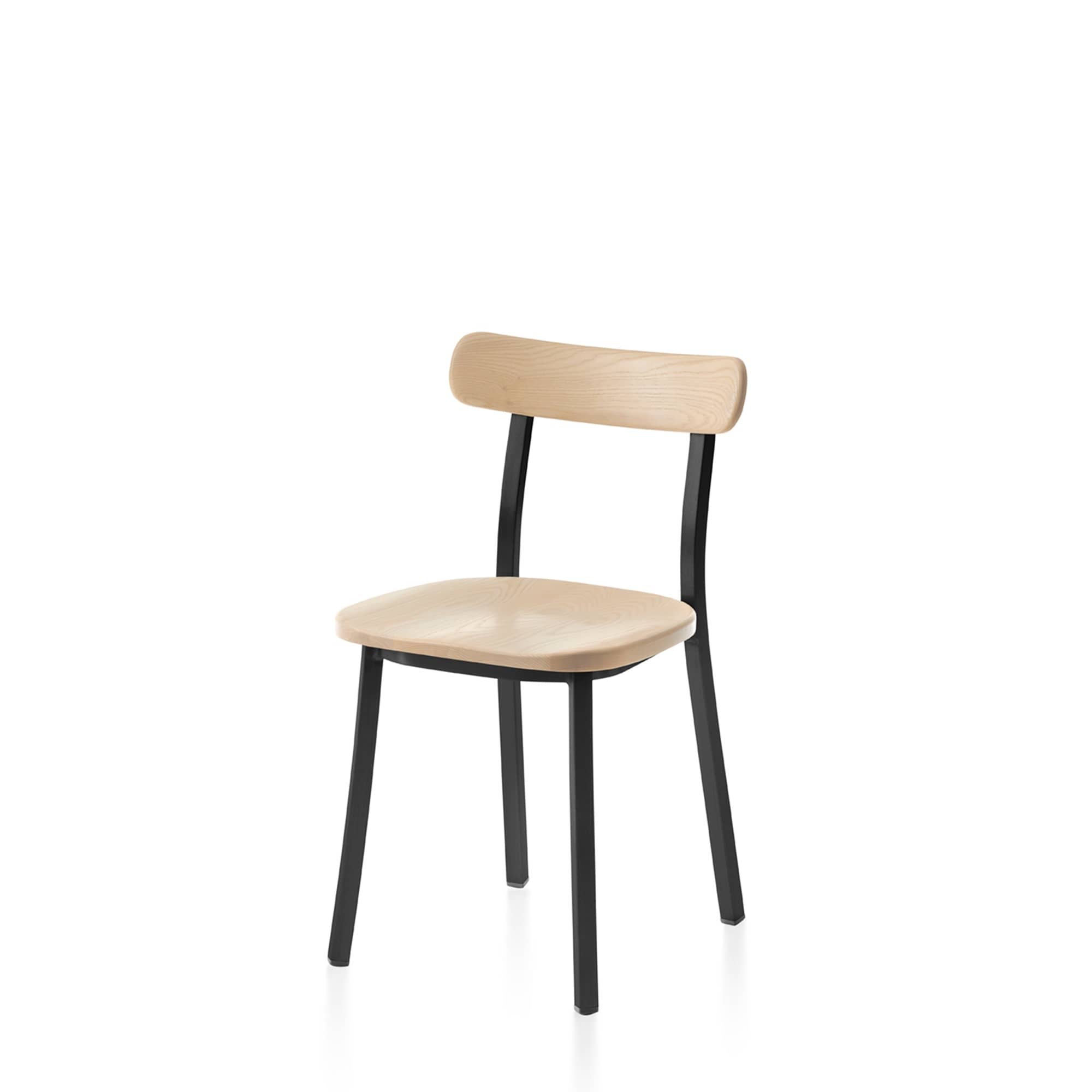 Utility side chair by Jasper Morrison - Black powder-coated