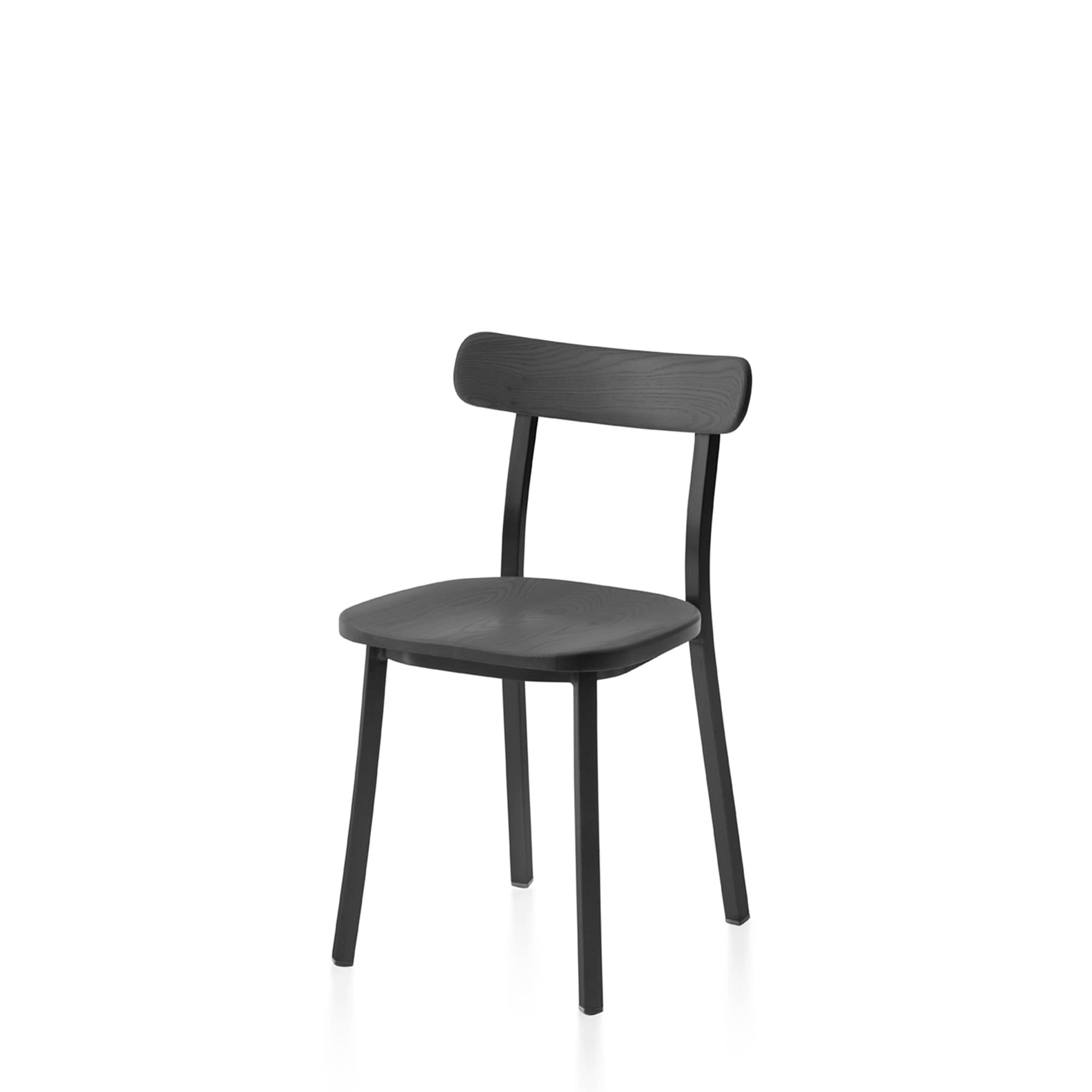 Utility side chair by Jasper Morrison - Black powder-coated