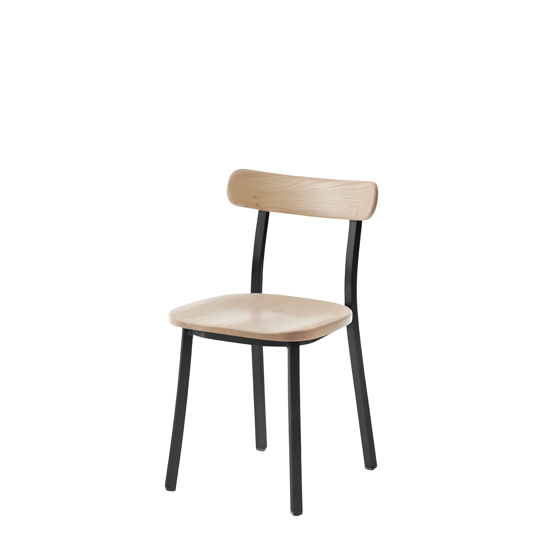Utility side chair - Black powder coated