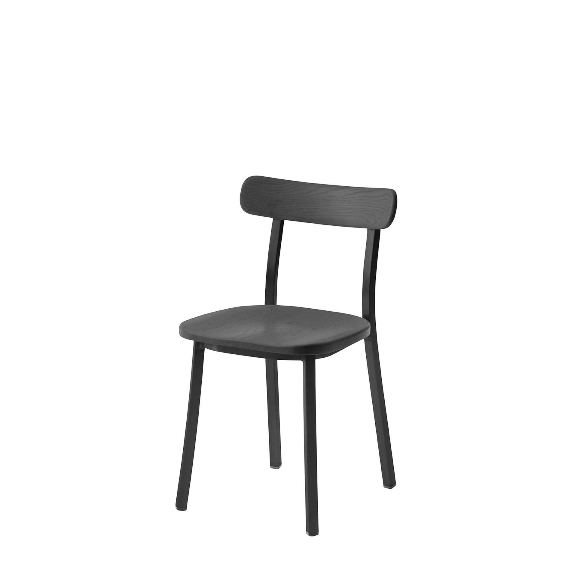 Utility side chair - Black powder coated