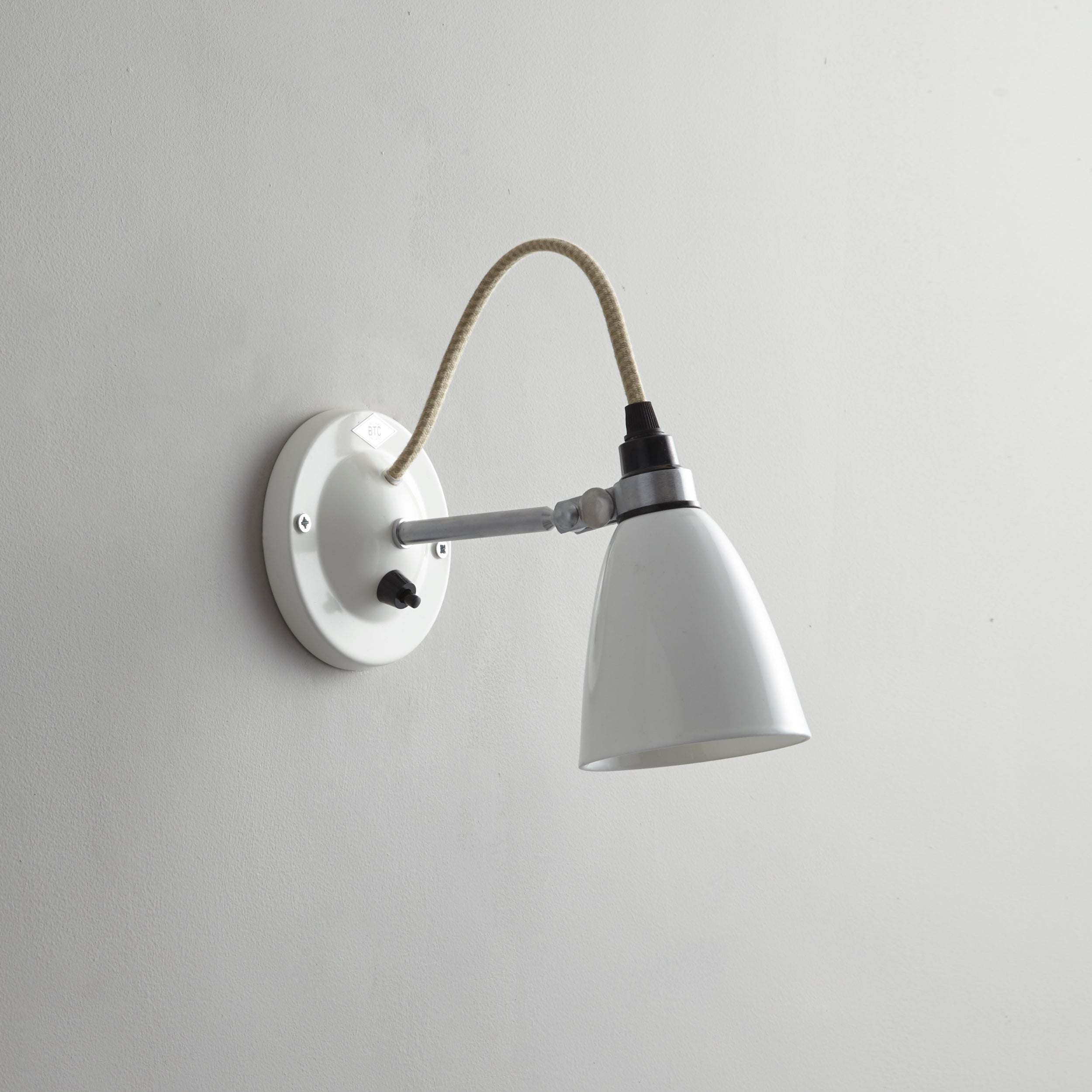 Hector Dome Medium switched wall light