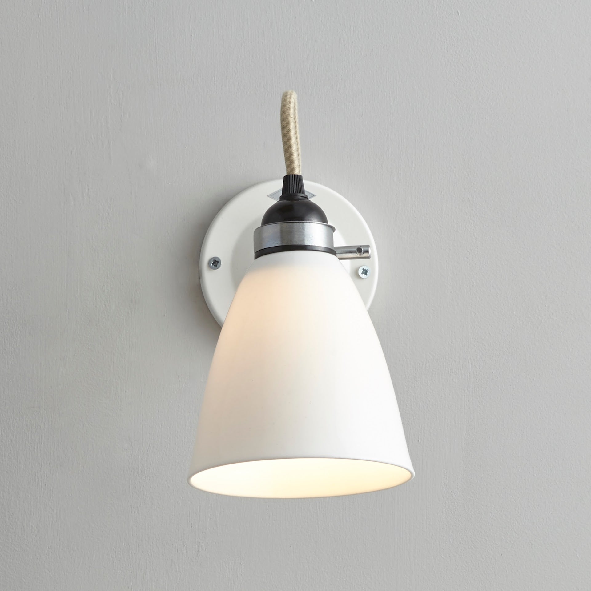 Hector Dome Medium switched wall light