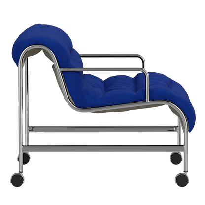 Sunny Easy Chair with Armrests & Casters