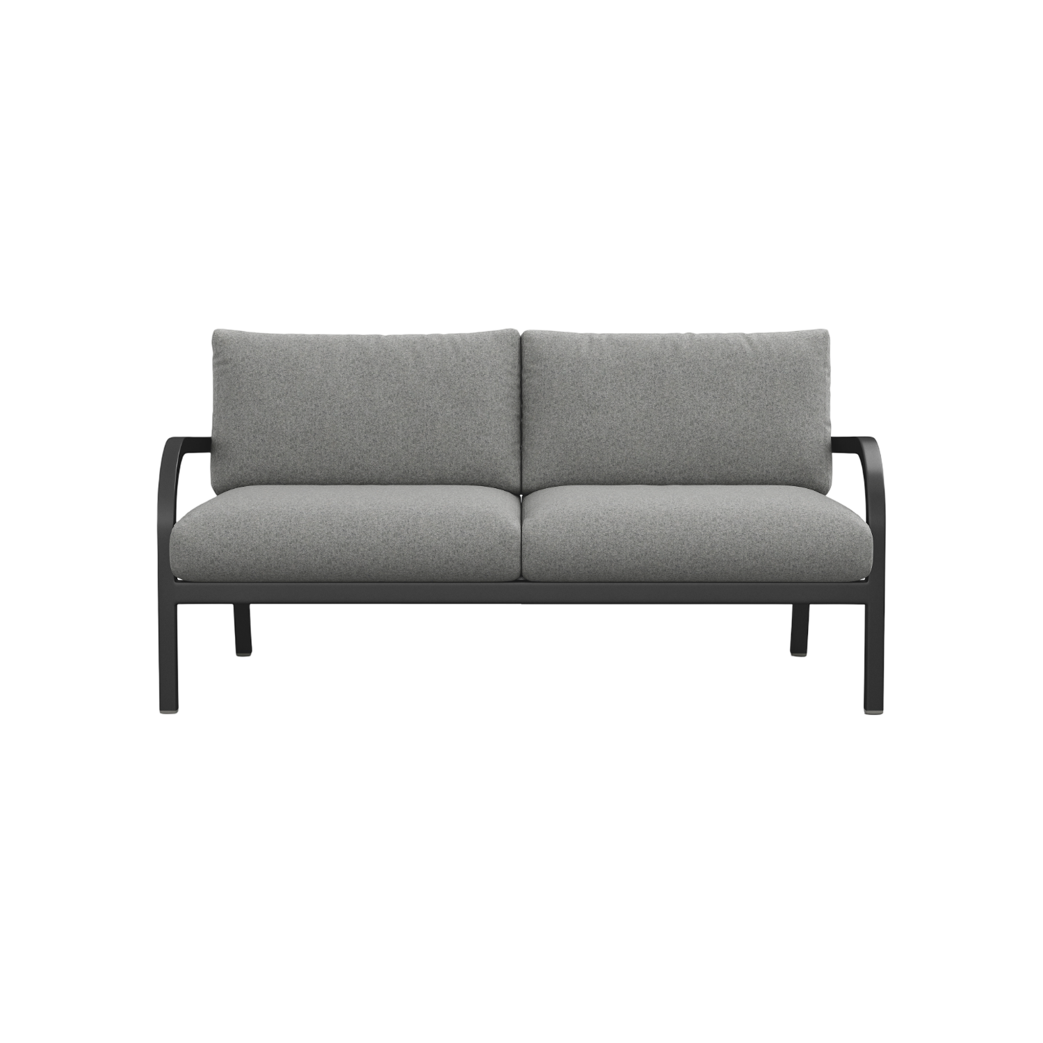 Navy® Lounge 2-seat Sofa - Black Powder Coated