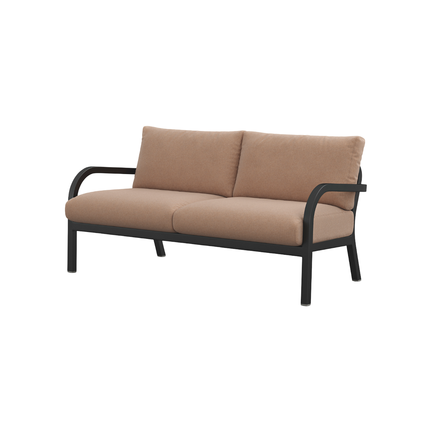 Navy® Lounge 2-seat Sofa - Black Powder Coated