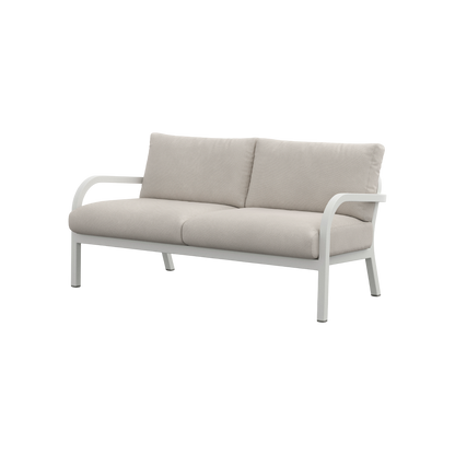 Navy® Lounge 2-seat Sofa - White Grey Powder Coated