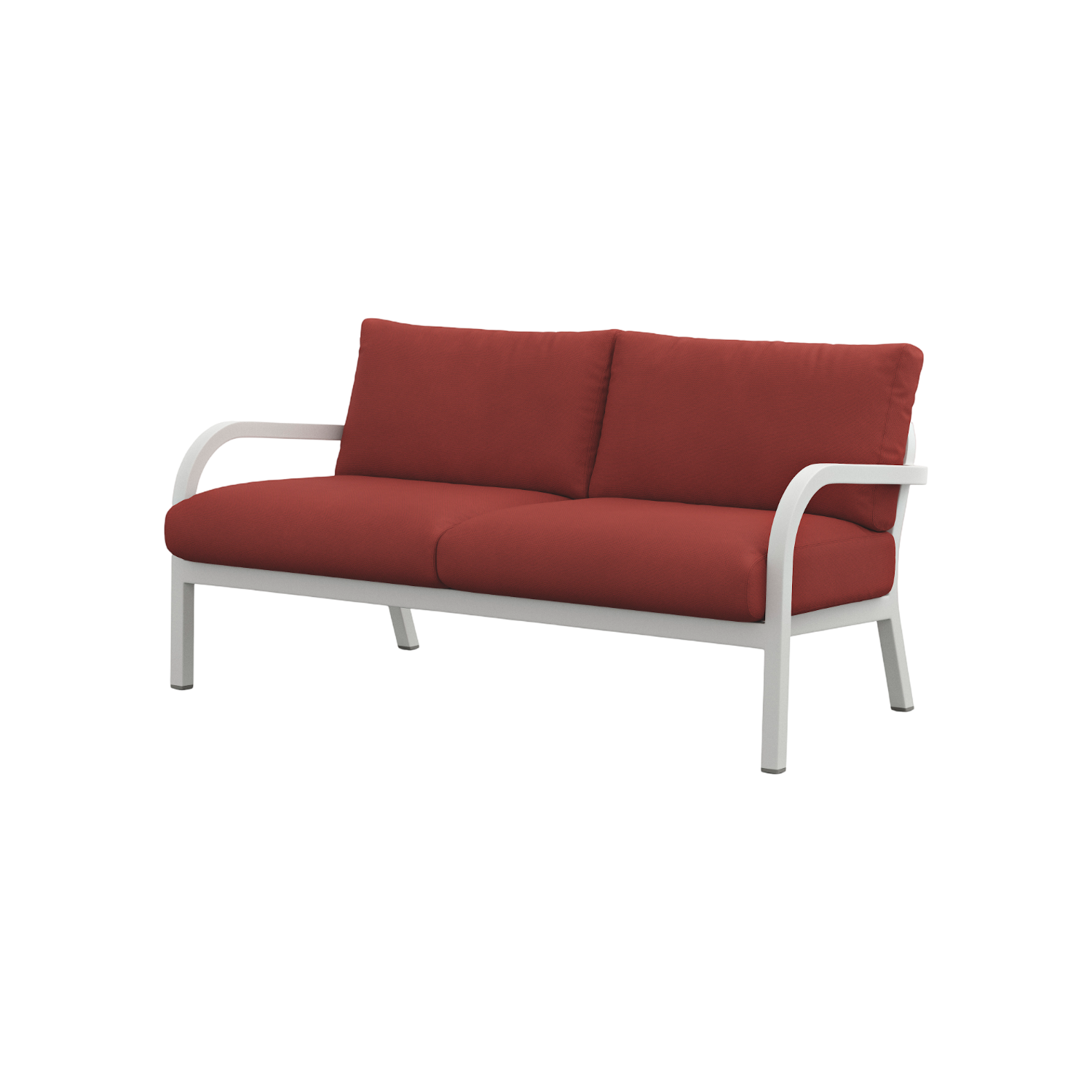 Navy® Lounge 2-seat Sofa - White Grey Powder Coated