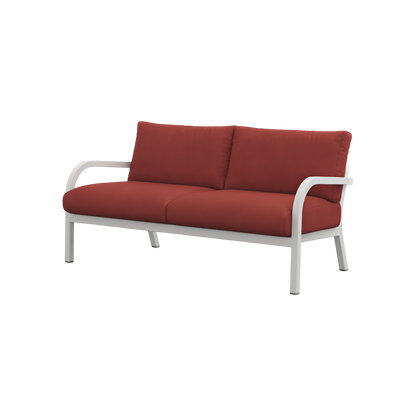 Navy® Lounge 2-seat Sofa - White Grey Powder Coated
